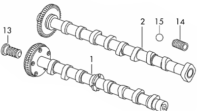 Engine Camshaft - Inlet - Audi 