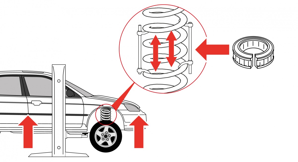 Car Spring Rubber Use For Car Suspension Front Rear Shock Absorbers